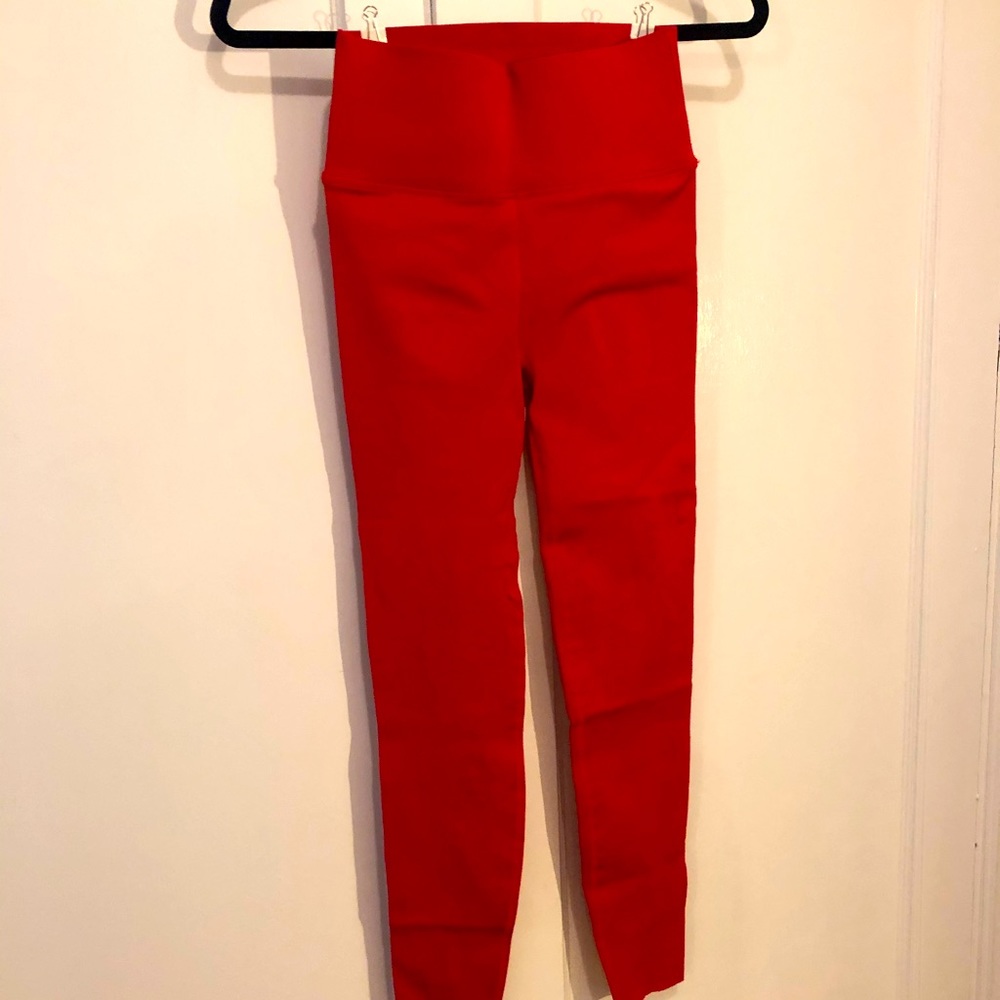BRAND NEW! Fabletics Red Camo Pants